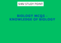 BIOLOGY MCQ-