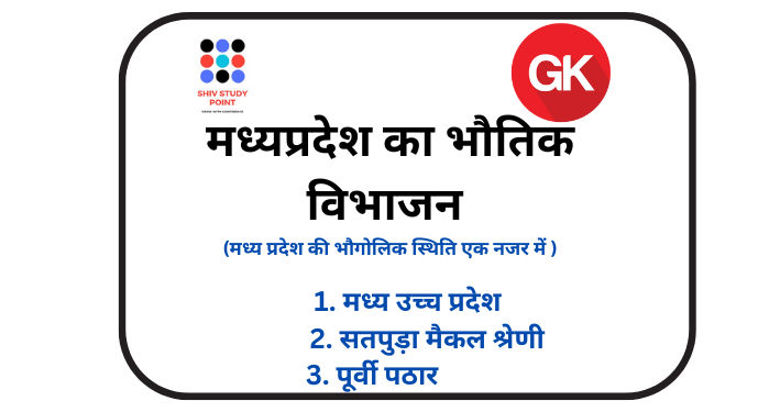 मध्यप्रदेश का भौतिक विभाजन